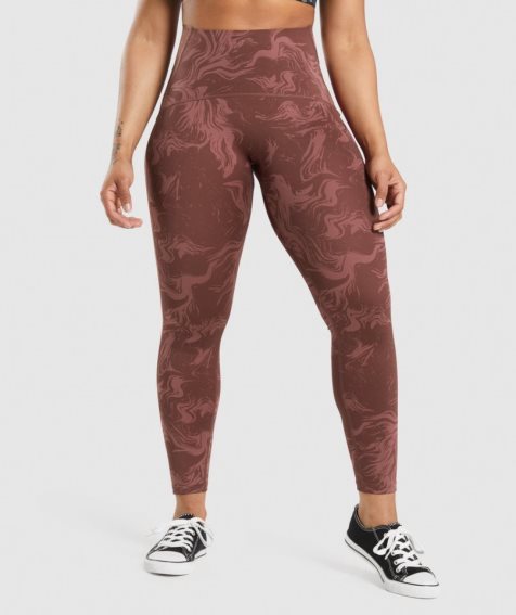 Legginsy Gymshark GS Power High Rise Damskie Brązowe | PL 780GYI